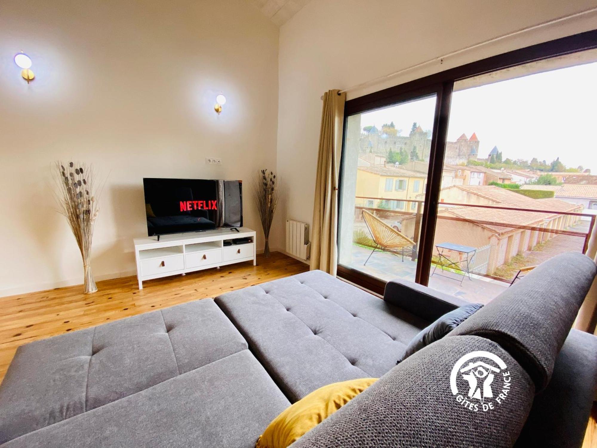 Loft Cocon Climatise - Imprenable Vue Sur Le Chateau Comtal Carcassonne Eksteriør billede