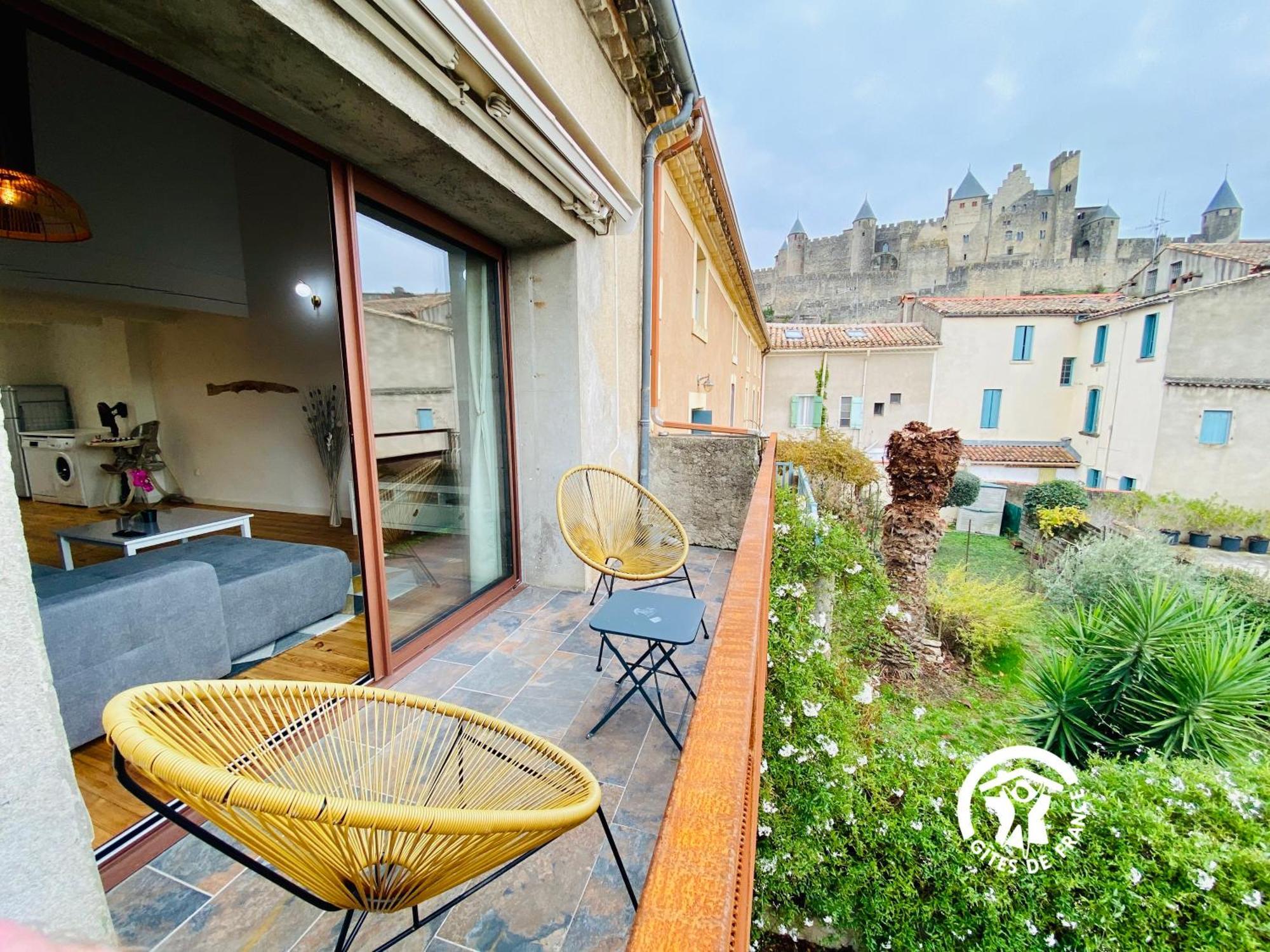 Loft Cocon Climatise - Imprenable Vue Sur Le Chateau Comtal Carcassonne Eksteriør billede