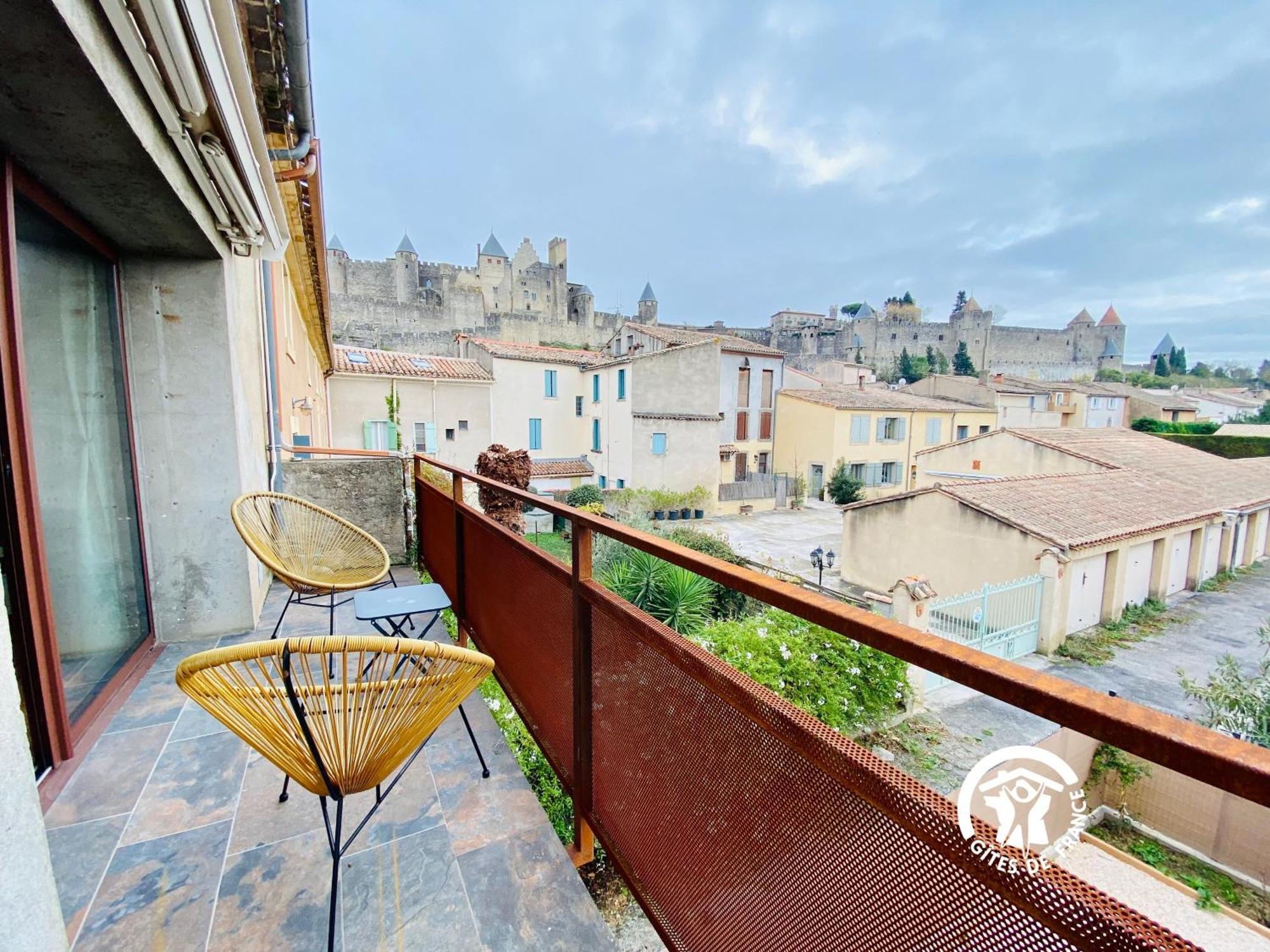 Loft Cocon Climatise - Imprenable Vue Sur Le Chateau Comtal Carcassonne Eksteriør billede